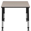 Regency Regency 18.5 x 26 in Rectangle Height Adjustable Classroom School Desk- Maple RSD18526PL